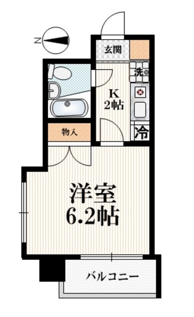 三和ビルの間取り|【間取り】　角部屋２面採光