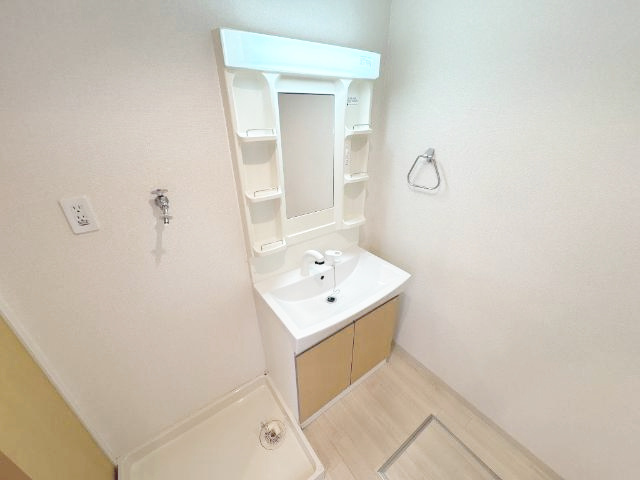 熊本市東区八反田３丁目のアパートの洗面所|シャンプードレッサー
