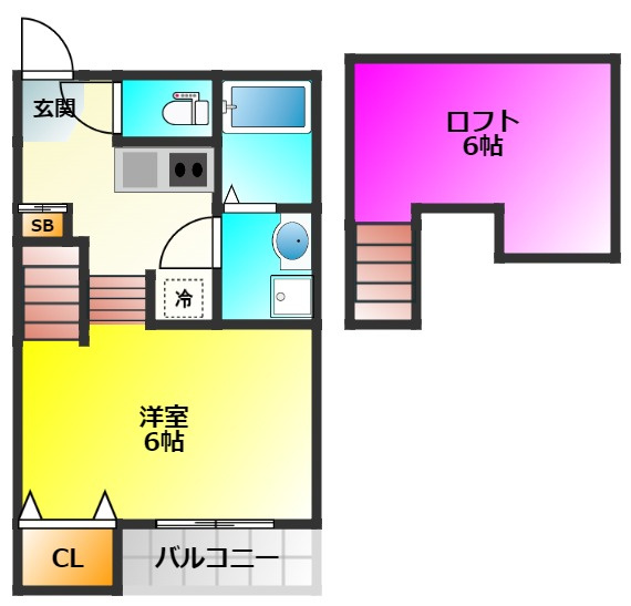 クレインハイツ大橋の間取り