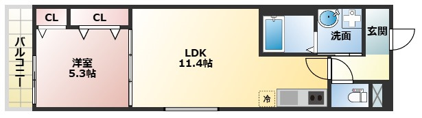 【間取り】 | フジパレス今川公園Ⅴ番館