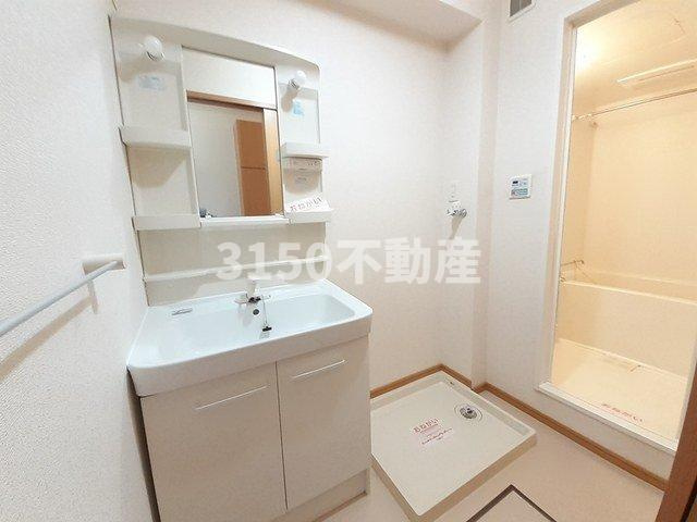 アリアの洗面所|広い洗面スペース