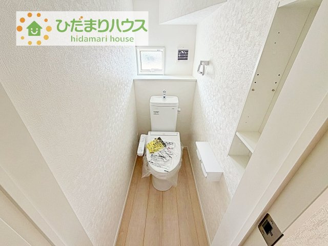 【トイレ】 | つくば市安食第2　新築戸建 | トイレは1F、2F共に完備！取り合いになることがありませんね(^^)/
