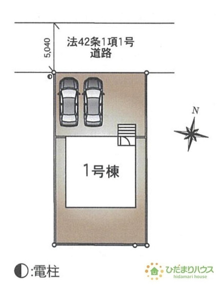 【区画図】 | つくば市安食第2　新築戸建 | 急な来客時にも安心な、並列駐車2台まで可能です(^^♪