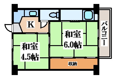 【間取り】 | ビレッジハウス一宮