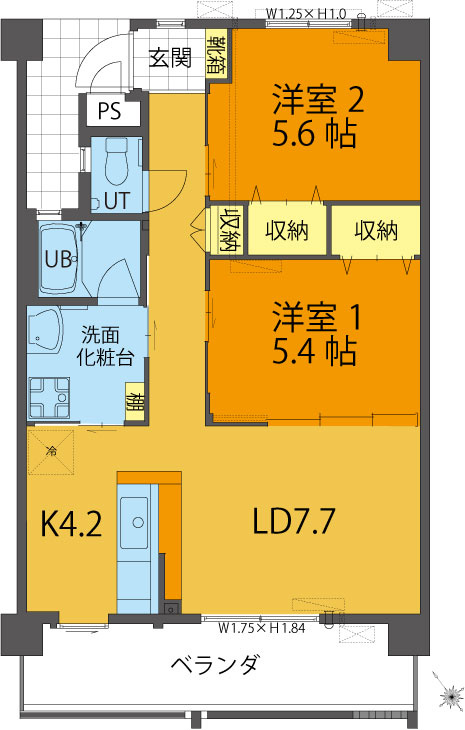 LA-PACEの間取り