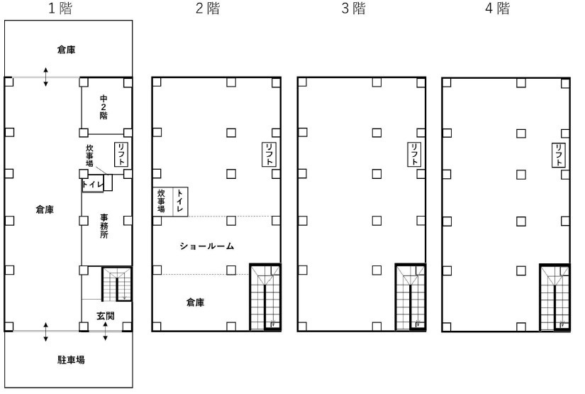 大阪市東住吉区今川4丁目貸倉庫110万円の区画図