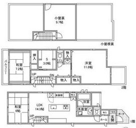 城西５丁目戸建の間取り