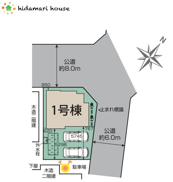 蓮田市蓮田4丁目　新築戸建　ブルーミング01の区画図