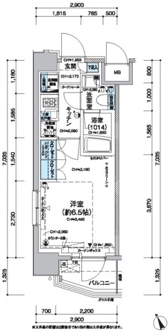 新品家具付きマンション南蒲田3(KaGood東京)の間取り|※間取りと異なる場合は現状を優先します。