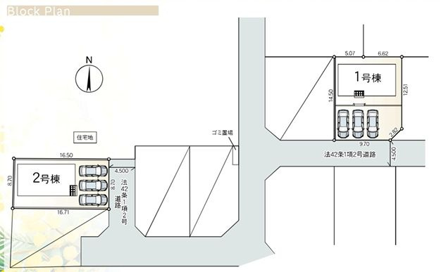 秦野市堀西新築戸建て　第27-1号棟の区画図|区画図「秦野市堀西新築戸建て」