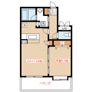 【間取り】 | クリムゾン博多Ⅱ 