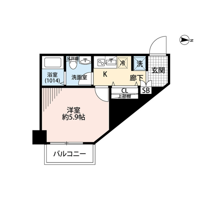 プレール・ドゥーク錦糸町Ⅱの間取り