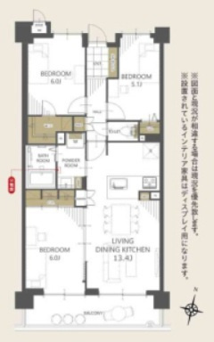 【間取り】 | シティライフ春日小倉 | 人気の春日エリアにリフォーム済で南向きの3LDK♪WIC、食洗器等もあり◎