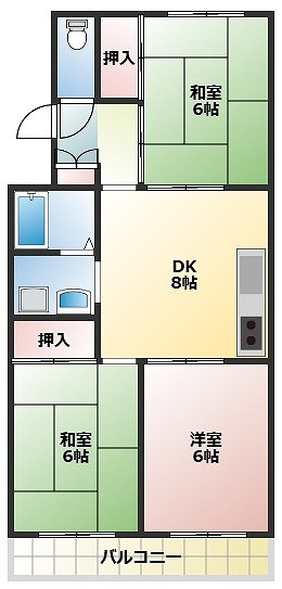 サンハイツ藤村の間取り