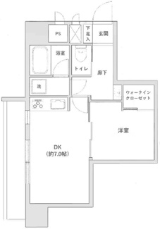 【間取り】 | セブンスターマンション三軒茶屋 | 間取りです。
