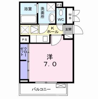 【間取り】 | ベル　アルカンシエル・Ｓ | 間取りです。