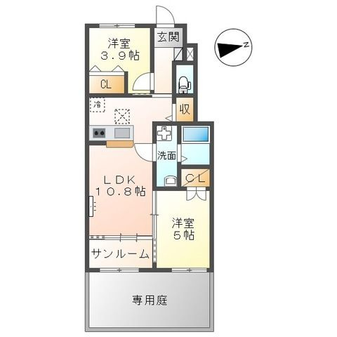 Plaine掛尾の間取り
