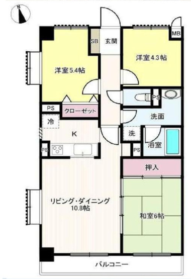【間取り】 | 高野台ビューパレー