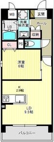 クレリア南一番の間取り