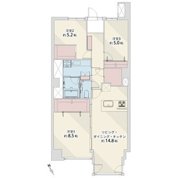 新宿アイランドの間取り