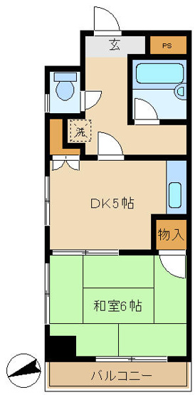 【間取り】 | 第６１シンエイビル