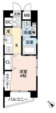 アクシア千駄ヶ谷の間取り