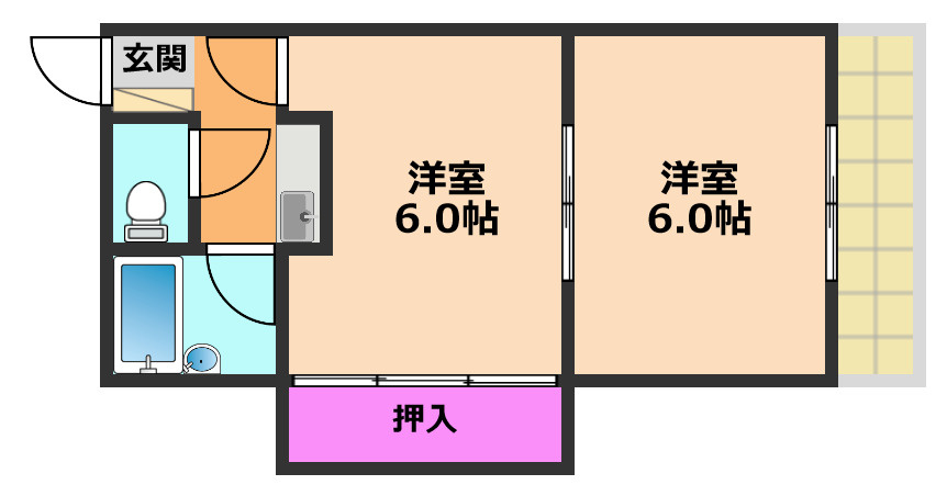 高槻グランドハイツの間取り