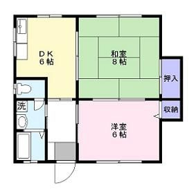 【間取り】 | コーポハイネスD(コーポハイネスディー)