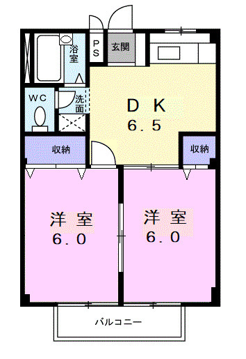 スカイハイツの間取り