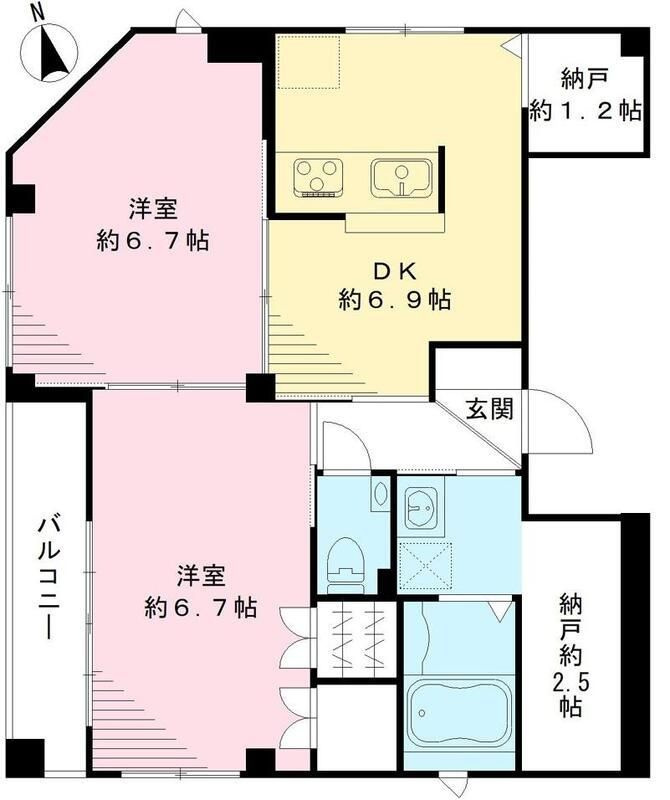 ビューノ北新宿の間取り