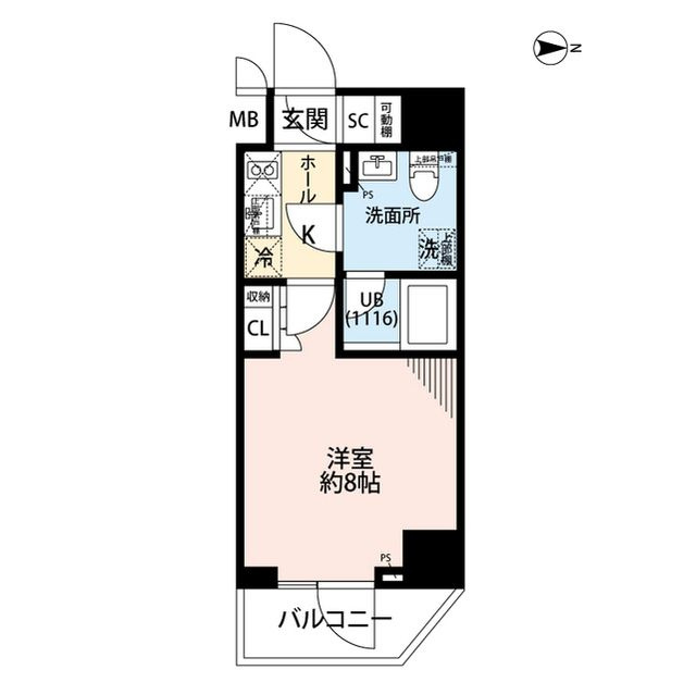 プレール・ドゥーク住吉Ⅳの間取り