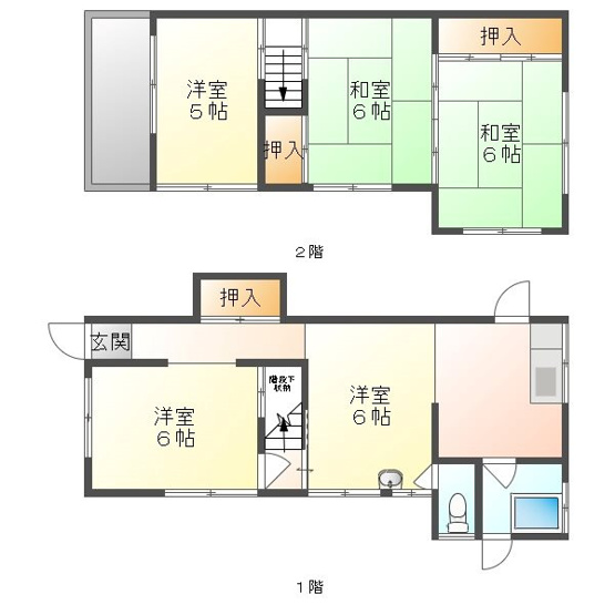 【間取り】 | 臼井戸建
