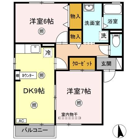 【間取り】 | シャンテＫＵＲＯＺＵＭＩ　
