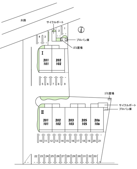 【区画図】 | ボヌールⅠ