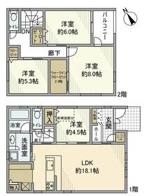 月見町戸建（春日井市）の間取り