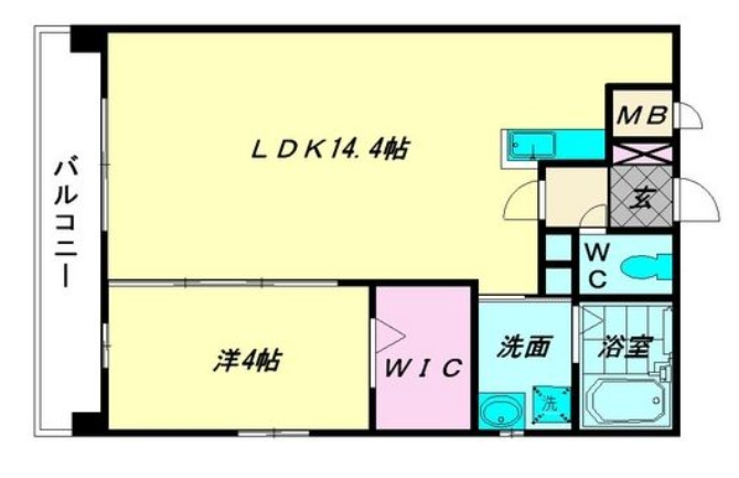アンフレール川上の間取り|使いやすい間取りです。