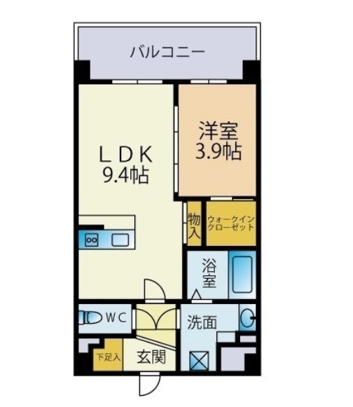 メゾンドボヌールの間取り|使いやすい間取りです。