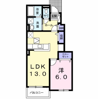 【間取り】 | ベル　アンジュＡ | 間取りです。