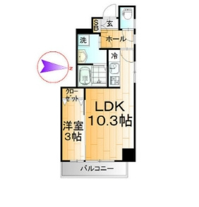 プラシードテラス森下の間取り