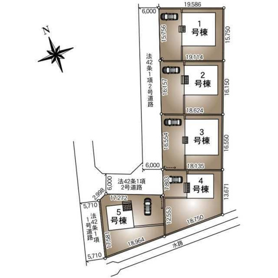 【区画図】 | CRADLE GARDEN加須市北下新井第6　4号棟