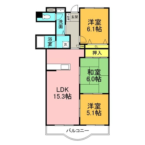 サンコート有松の間取り
