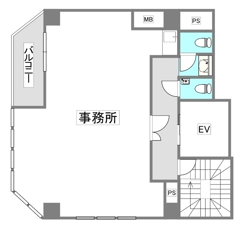 F－BASE堺筋本町９階の間取り