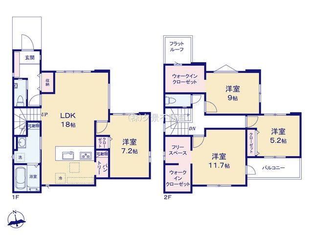 《仲介手数料無料》西東京市芝久保町４丁目24-4新築一戸建てリガーレの間取り