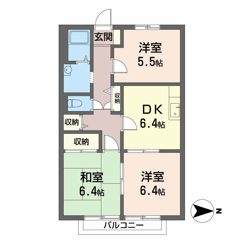 コーポアネックスの間取り