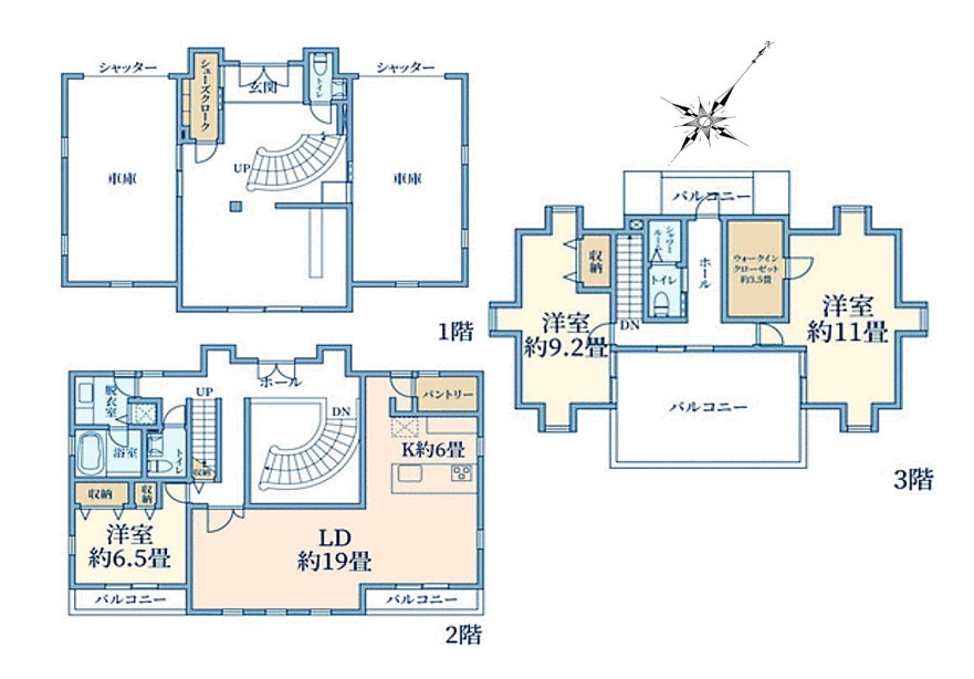 さいたま市見沼区東門前　中古戸建の間取り|さいたま市見沼区東門前　中古戸建・3LDK・土地面積346.69m2・建物面積244.16m2