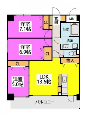 【間取り】 | ポワッソン ルージュ