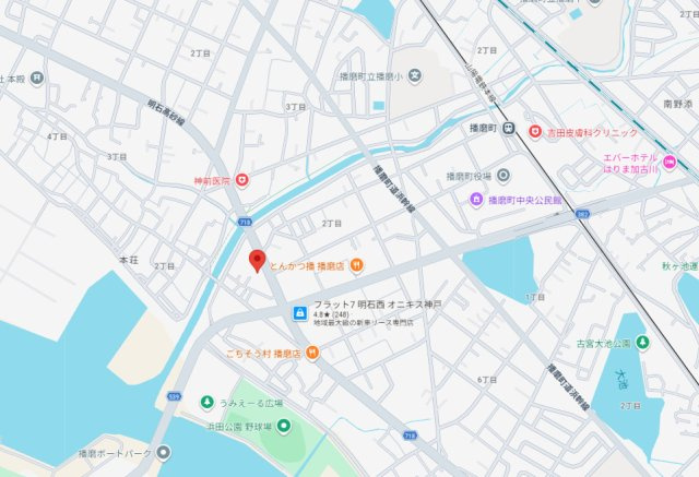 加古郡播磨町本荘1丁目　中古戸建の地図