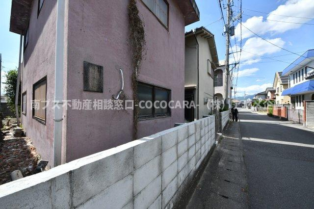 甲府市伊勢３丁目の売地の前面道路含む現地写真|南より撮影