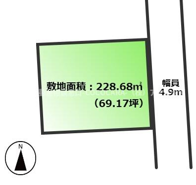 甲府市伊勢３丁目の売地