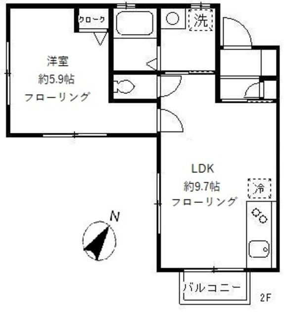 ヴィヴレ　ゆうきの間取り